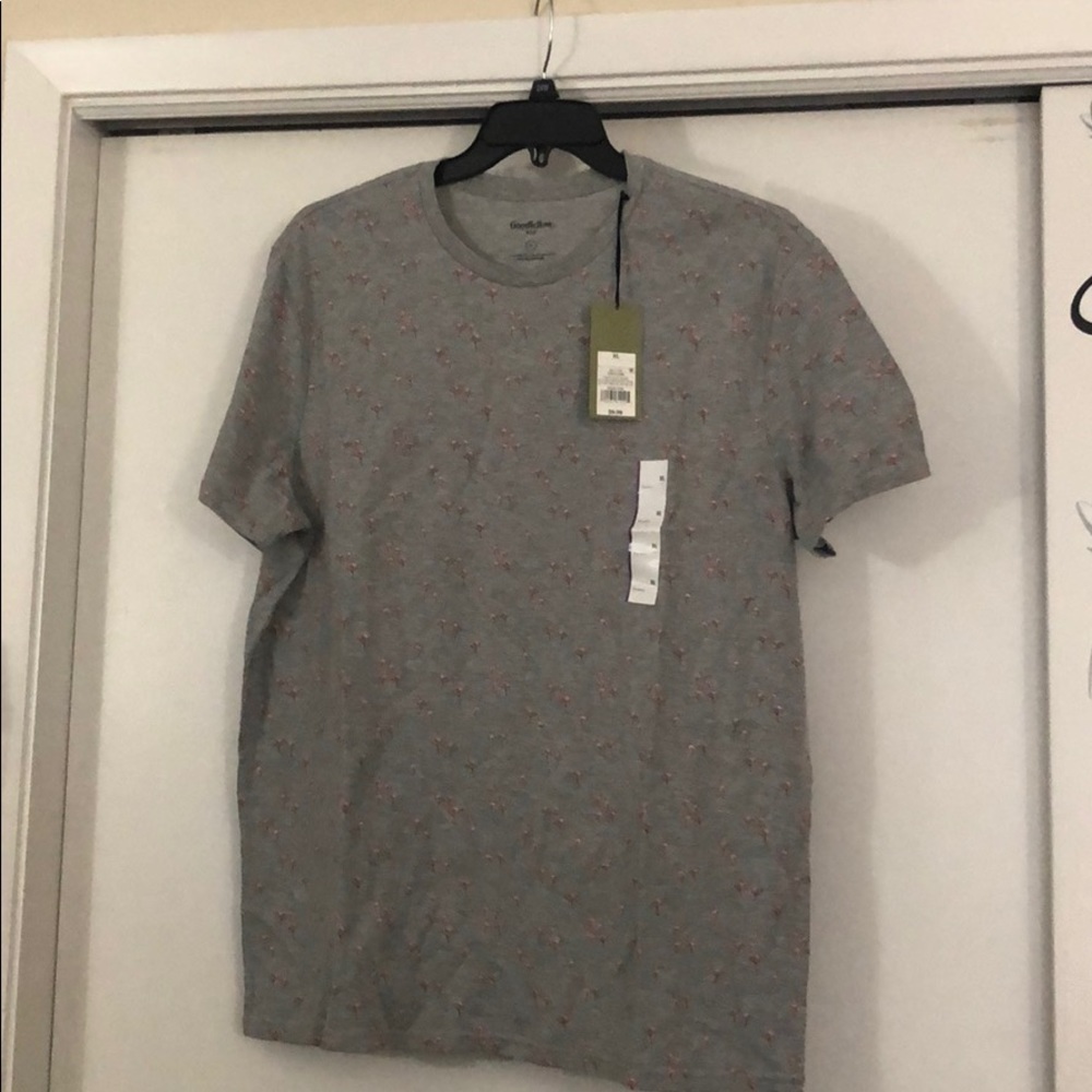 Casual Gray flamingo top